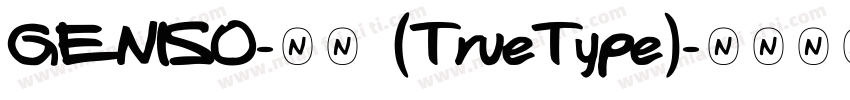 GENISO-常规 (TrueType)字体转换